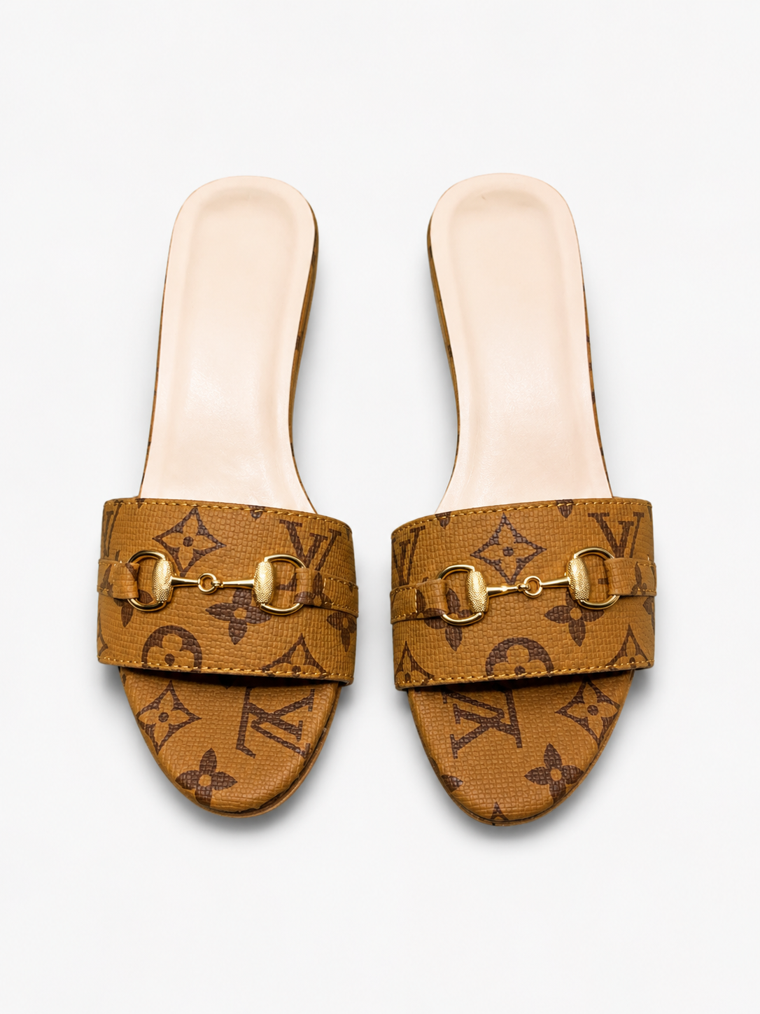 Designer slide sandals